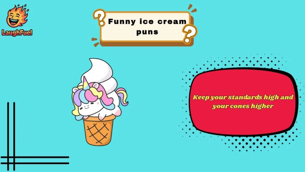Sweet Ice Cream Caption Puns